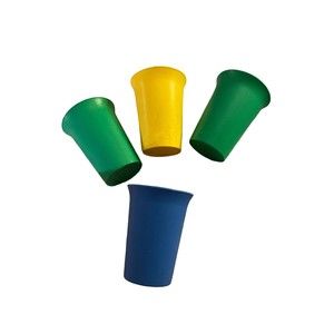 Tupperware 4 Kids Small Juice Primary Color Bell Tumblers Cups 109 Set of 4